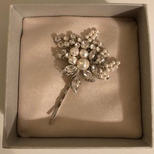Wedding Hair Pin - Swarovski Crystals and Pearls